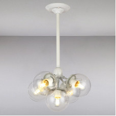 Люстра підвісна молекула Light House LS-13318/5 WH CL білий