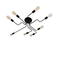 Люстра стельова павук Light House LS-13174-8 BK чорна