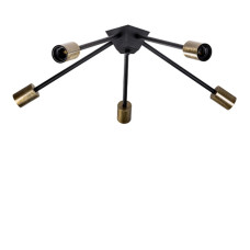 Светильник потолочный Attic K-5 C320 Black/BrushGold Черный (1484) Светильник потолочный Attic K-5 C320 Black/BrushGold Черный (1484)