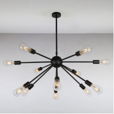 Люстра потолочная Light House LS-13946/12 BK черная