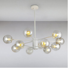 Люстра подвесная молекула Light House LS-14858-12 WH+BR белый