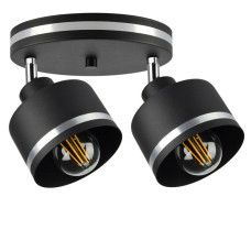 Настінно-стельовий світильник спот Light House SRS-16083/2 чорний