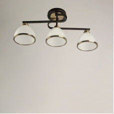Люстра потолочная Light House SH-7596/3 BK+AB черный с бронзой