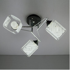 Люстра стельова Light House SR-13694/3 CR+BK хром