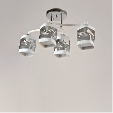 Потолочная люстра Light House SRS-16244/4А хром + белый