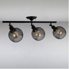 Люстра потолочная лофт Light House LS-14023F-3 BK черная