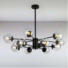 Люстра потолочная Light House LS-14858-12 BK+CL черная