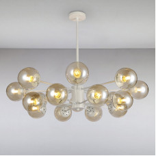 Люстра підвісна молекула Light House LS-14858-16 WH+BR білий