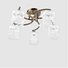 Люстра стельова Light House SH-12439/5 AB+WT бронза