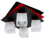 Зображення Люстра стельова Light House SRS-16155/4 чорний+червоний ИМ Light-Deco 