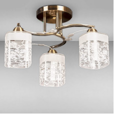 Люстра стельова Light House SH-12439/3 AB+WT бронза