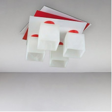 Люстра стельова Light House SRS-16155/4 білий / червоний