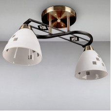 Люстра стельова Light House SH-15567/2 AB+BK E27 бронза