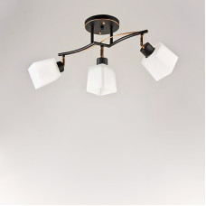 Люстра стельова Light House SRS-16246/3 чорний + золото