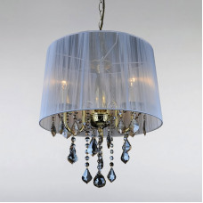 Люстра підвісна з абажуром Light House LS-15254GD-3 GD IVORY золото