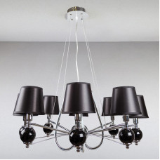 Люстра підвісна з абажурами Light House LS-13427-8 CR хром
