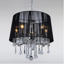 Люстра подвесная Light House LS-15255WH-5 WH BLACK хром Люстра подвесная Light House LS-15255WH-5 WH BLACK хром