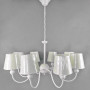 Зображення Люстра підвісна з абажурами Light House NM-15291/8 WT+WT ТК білийИМ Light-Deco