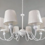 Зображення Люстра підвісна з абажурами Light House NM-15291/8 WT+WT ТК білийИМ Light-Deco1