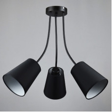 Люстра стельова з абажуром Light House NM-14305/3 BK BK чорний