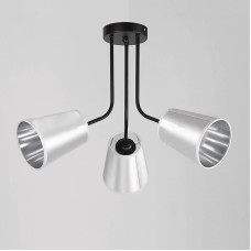 Люстра стельова з абажурами Light House NM-14349/3 BK CR чорний