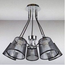 Люстра підвісна з абажурами Light House LS-13430-5 CR хром