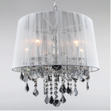Люстра подвесная Light House LS-15255WH-5 WH WHITE хром Люстра подвесная Light House LS-15255WH-5 WH WHITE хром