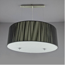 Люстра підвісна з абажуром Light House SL-10293/4P SI BK чорна