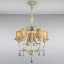 Изображение Люстра подвесная классическая Light House LS-15718-5 CRM+GLD бежевая ИМ Light-Deco 