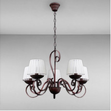 Люстра підвісна з абажурами Light House SS-16034/5 RED CF коричнева