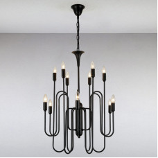 Люстра підвісна свічки Light House LS-13364-12 BK чорний