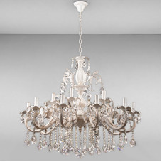 Люстра підвісна свічки Light House SH-16065/10+5 WG H1100*D900 біла