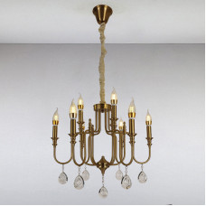 Люстра підвісна свічки Light House LS-13381-6+3 CU бронза