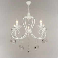 Люстра підвісна кришталева свічки Light House SRS-16396/5 білий