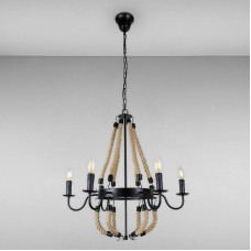 Люстра підвісна свічки Light House LS-16255-6 чорний