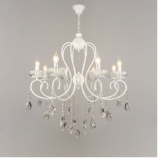 Люстра підвісна кришталева свічки Light House SRS-16396/8 білий