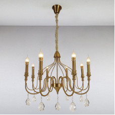 Люстра підвісна свічки Light House LS-13382-8 CU бронза