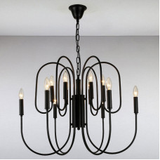 Люстра підвісна свічки Light House LS-13361-12 BK чорний