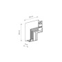 Изображение Соединитель угловой потолочно-настенный врезной Nowodvorski 10160 LVM Recessed Inside Corner IP20 Bl ИМ Light-Deco 3 