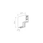 Изображение Соединитель угловой потолочно-настенный накладной Nowodvorski 10165 LVM Inside Corner IP20 Bl ИМ Light-Deco 3 