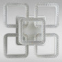 Зображення Стельова люстра LED з підсвічуванням Light House SC-18202/4+1C WH+PK/BU/PL 180W+26W 2.4G 540*540*140 біла ИМ Light-Deco 