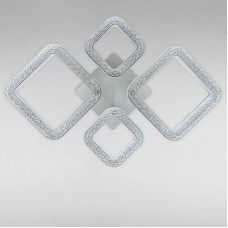 Люстра стельова LED Light House SC-18203/2+2C WH 104W 2.4G 680*470*90 біла