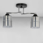 Зображення Люстра стельова Light House SC-18668/2 BK+CR 390*130*250 чорна + хром ИМ Light-Deco 