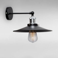 Настінний світильник Бра Light House LS-18137-1W BK(260) чорний + хром