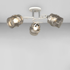 Люстра стельова Light House SC-18671/3 WH+CR D440*240 білий + хром