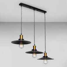 Люстра підвісна Лофт Light House LS-18138-3 BK (500) чорний + бронза