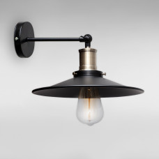 Настінний світильник Бра Light House LS-18675-1W BK(260) чорний + сатин