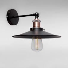 Настінний світильник Бра Light House LS-18676-1W BK(260) чорний + мідний