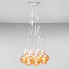 Люстра підвісна Лофт Light House LS-18679-10 WH біла