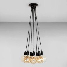 Люстра підвісна Лофт Light House LS-18680-10 BK чорна